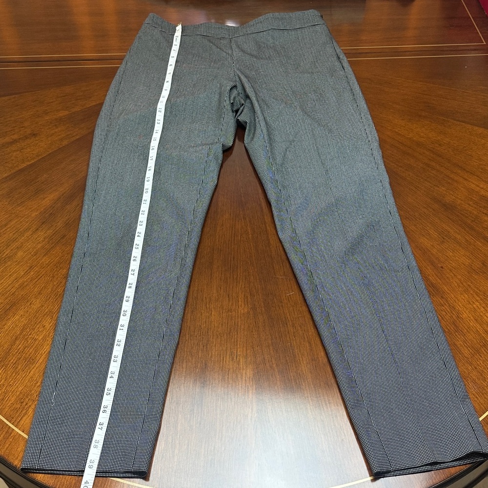 Emporio Armani Charcoal Dress Pants, micro gingham grey size S - Picture 5 of 10